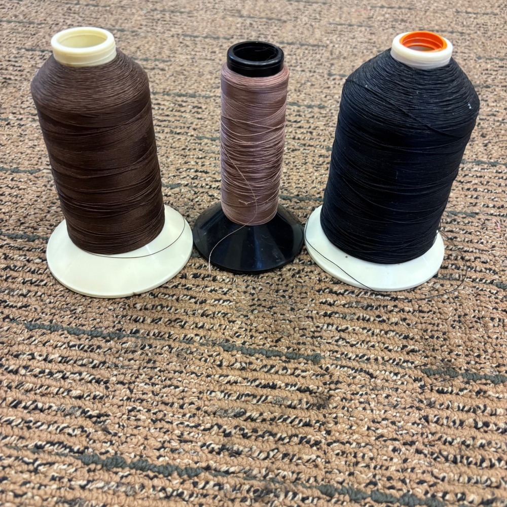 Coats American Star Nylon Bonded Thread Spools Lot Chestnut Black Tex 70 105